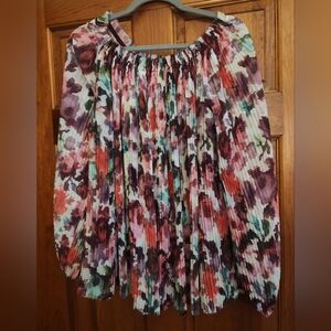St. John Multicolor Floral Blouse